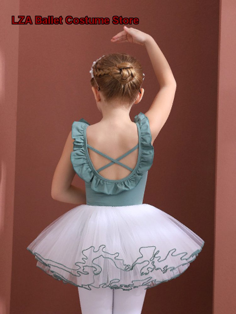Summer Clothing Toddler - Children's Girls Cotton Summer Practice Leotard