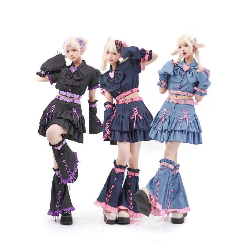 Summer Clothing Y2K - 2024 Denim Sweetheart Y2k Set Japanese