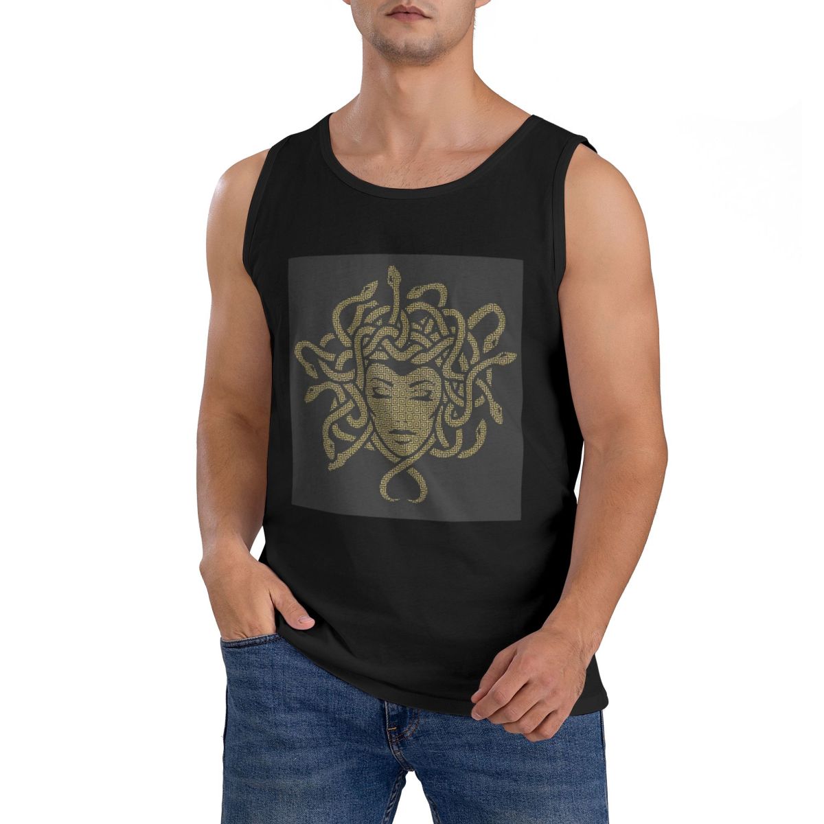 Summer Clothing For Greece - 100% Cotton Ancient Greece Medusa Gorgon