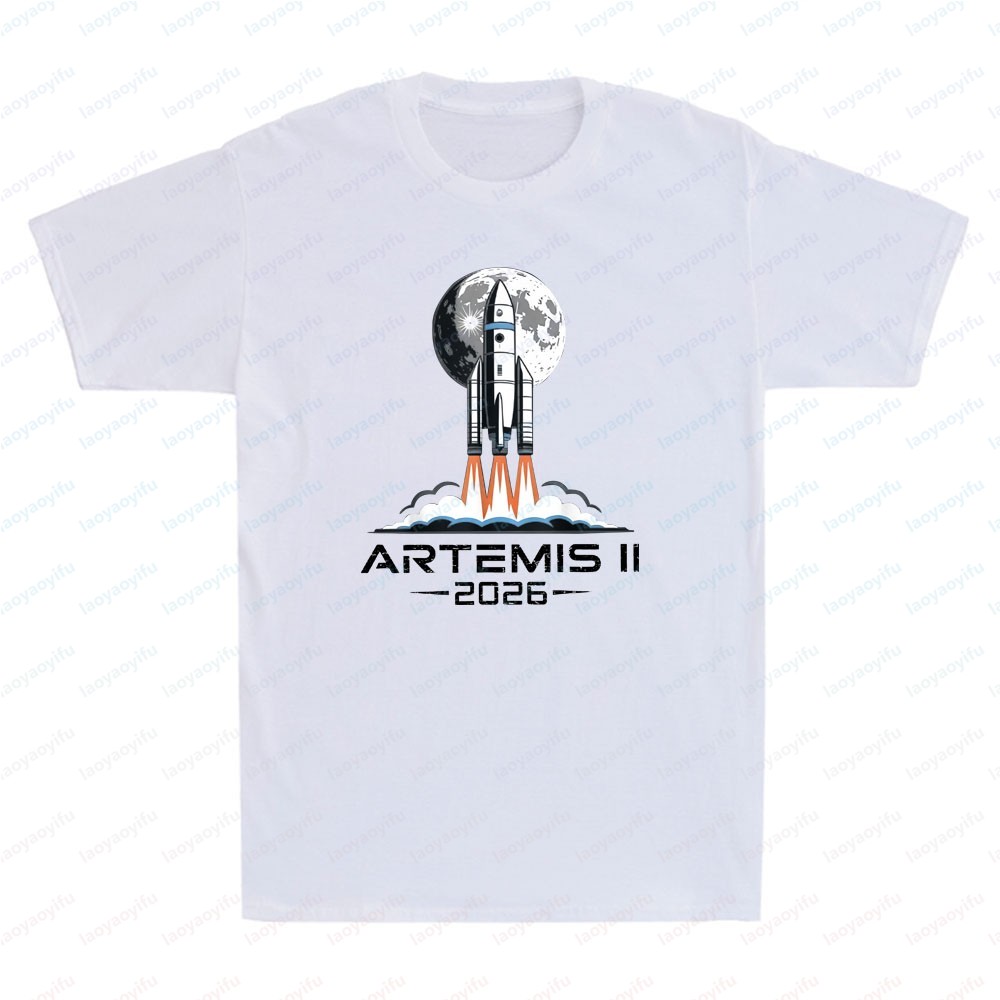 2026 Moon Rocket Graphic Tee F - Summer Clothing Trends For Men 2026 ulasan dan harga