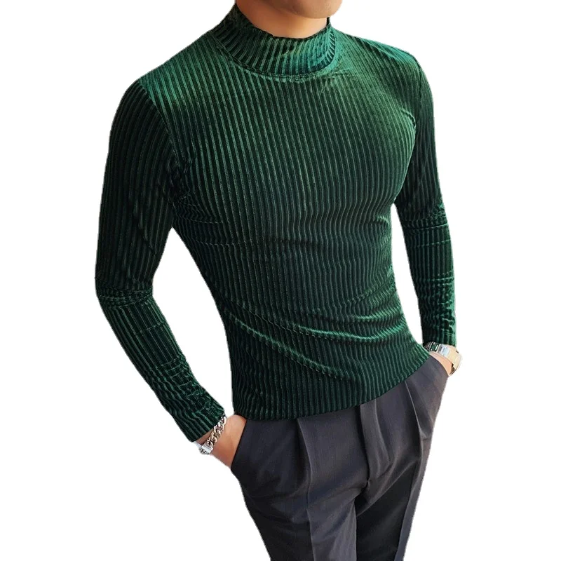 2026 New Gold Velvet T-Shirt M - Summer Clothing Trends For Men 2026 ulasan dan harga