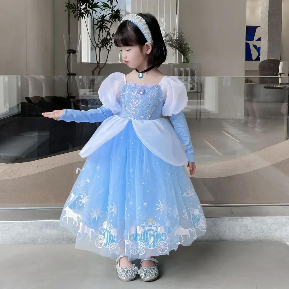 Cinderella Princess Cosplay Dr - Summer Kids Clothing ulasan dan harga