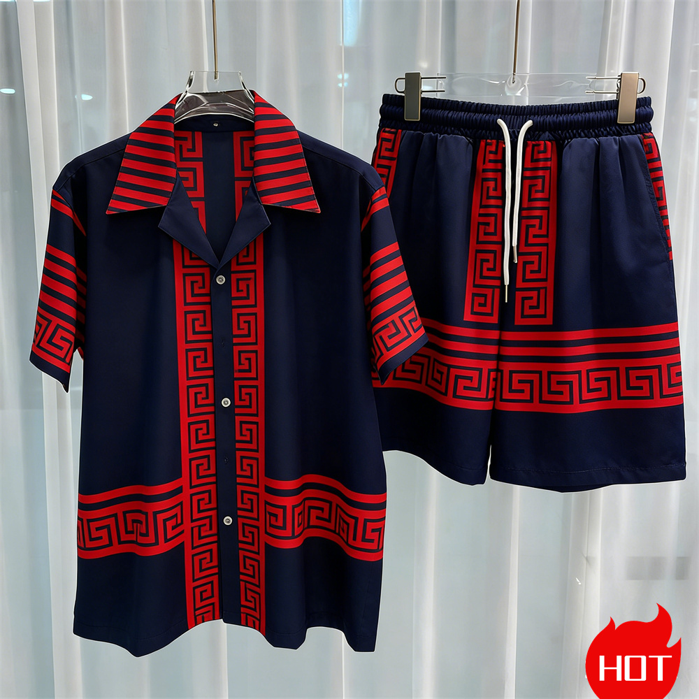 Digital printed men's set fash - Summer Clothing Sets Men ulasan dan harga