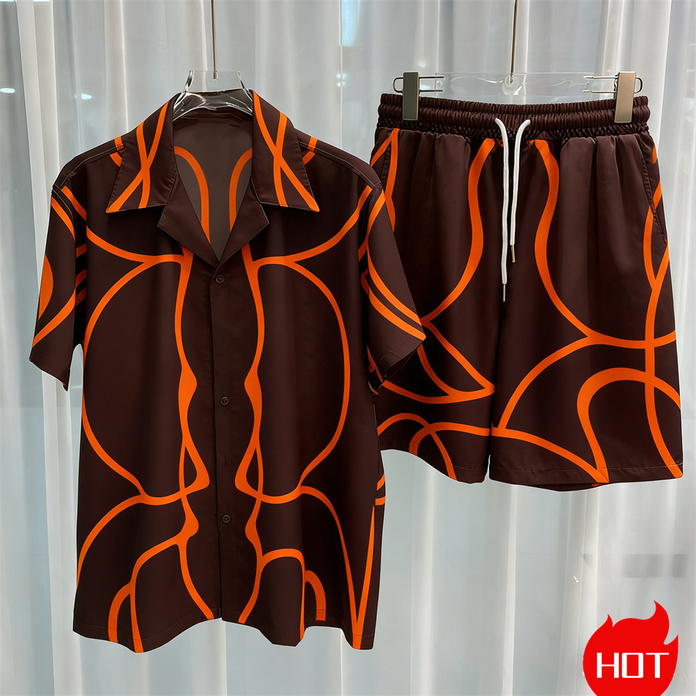 Digital printed men's set fash - Summer Clothing Sets Men ulasan dan harga