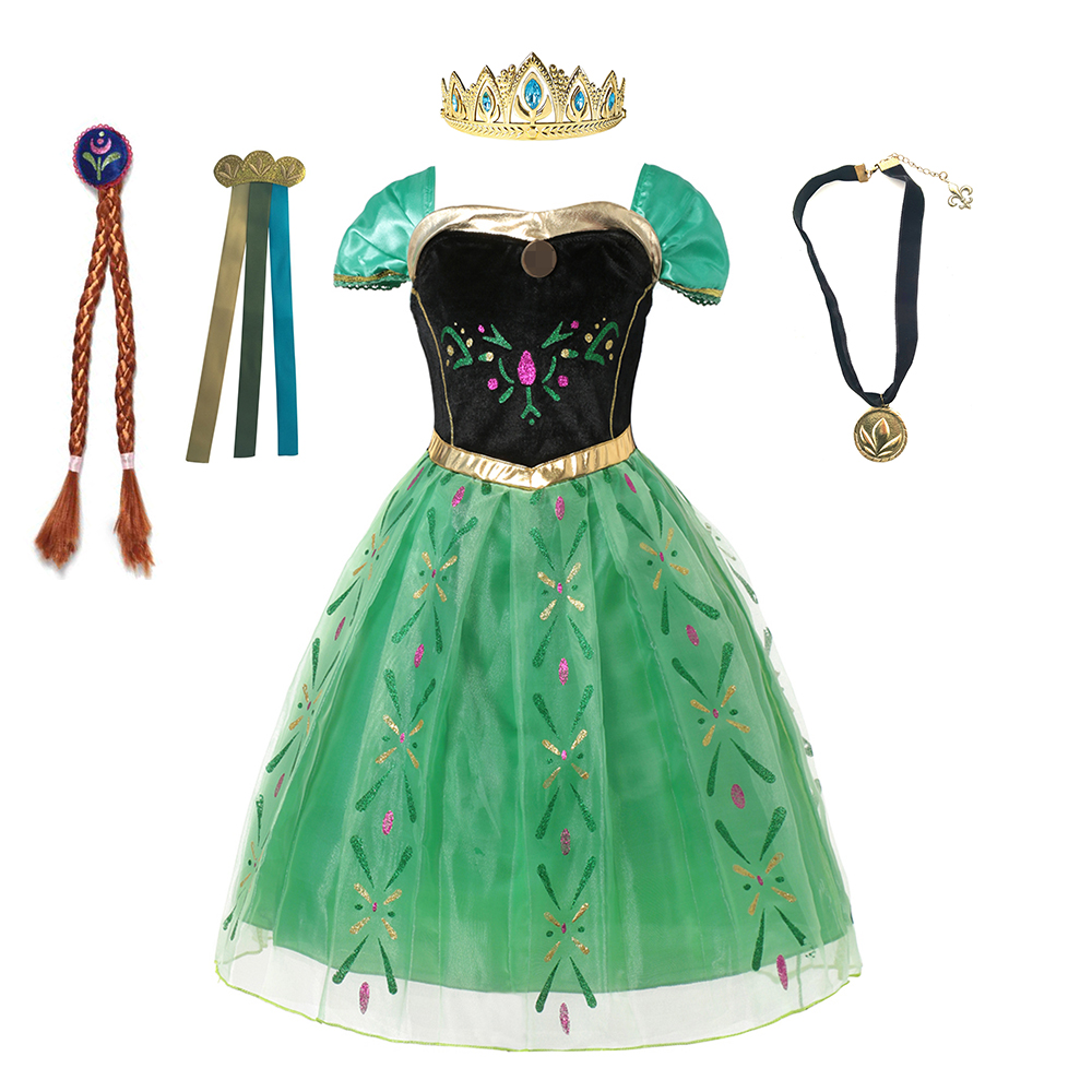 Anna Costume For Kids Girl Fan - Summer Kids Clothing ulasan dan harga