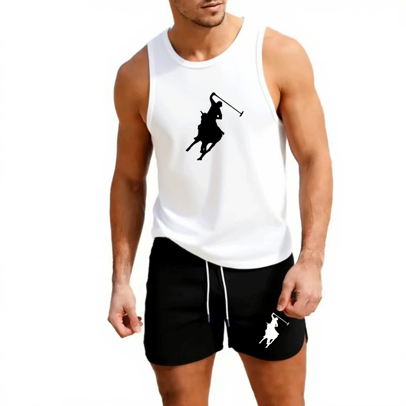 European Men Summer Vest and S - Summer Clothing Men ulasan dan harga