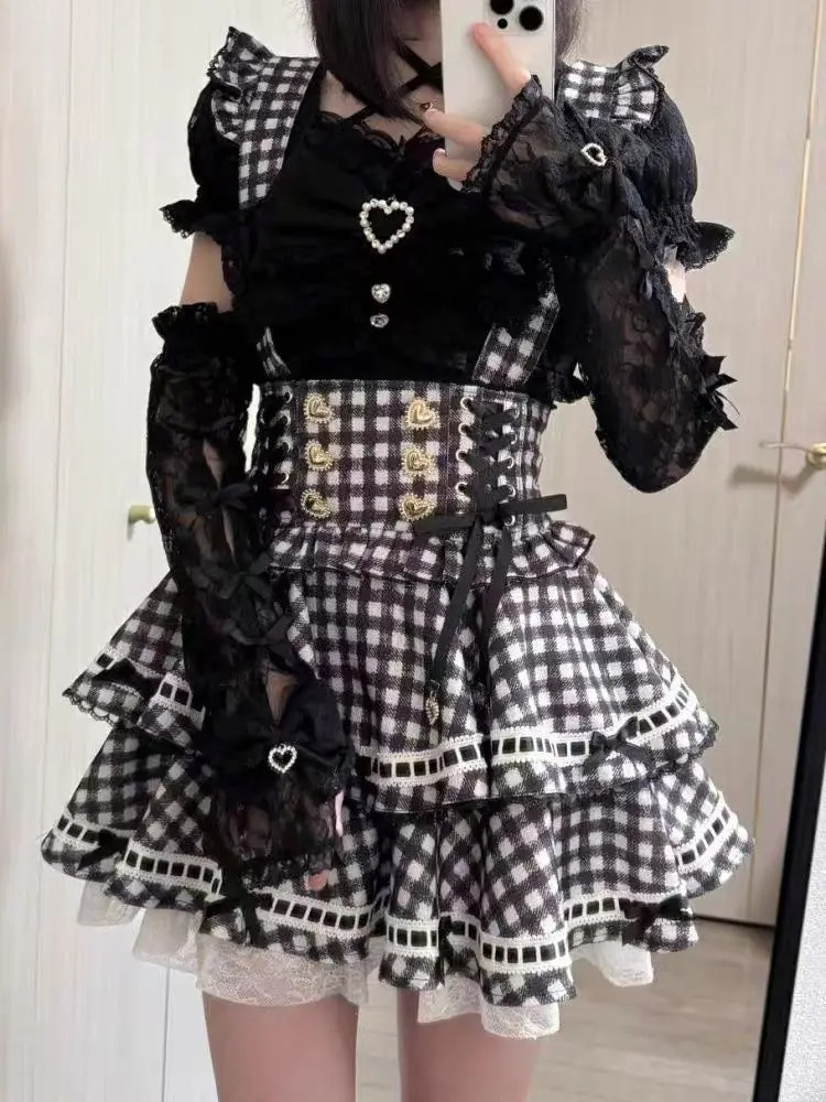 Summer Japanese Gothic Y2k Lol - Summer Clothing Y2K ulasan dan harga