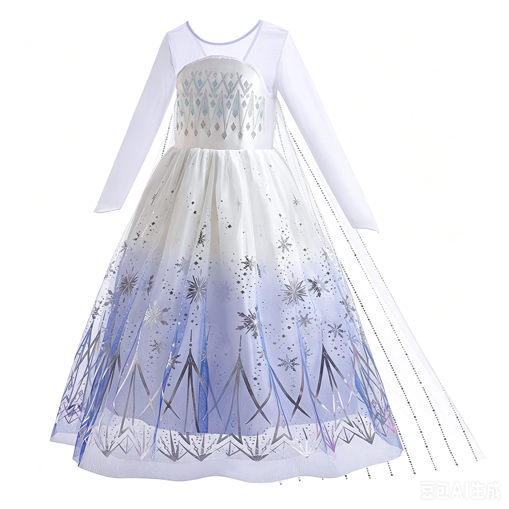 White Elsa Dresses Girls Birth - Summer Evenings Clothing ulasan dan harga