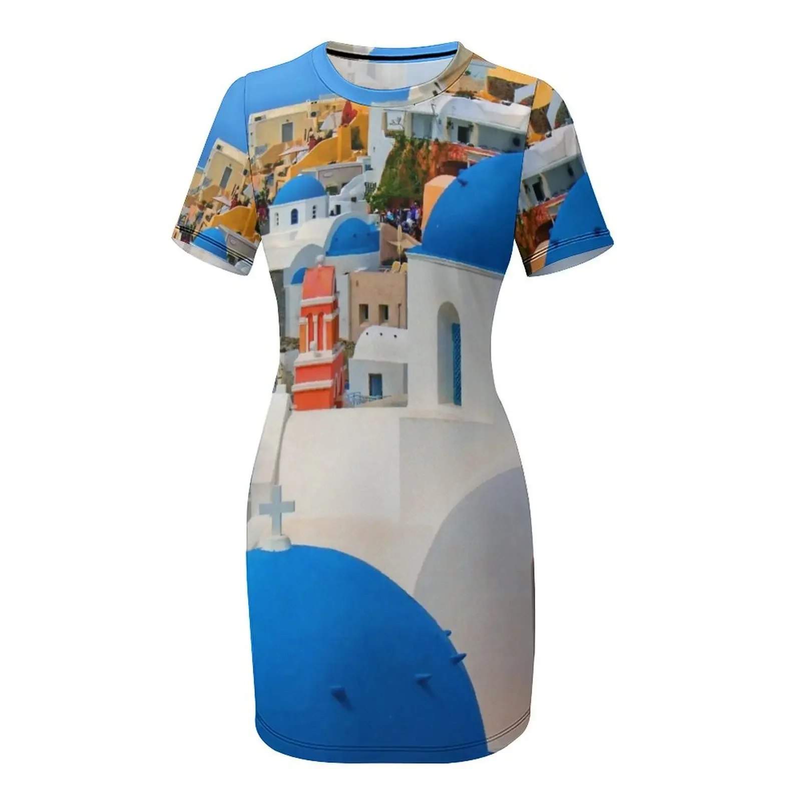 Santorini Greece Color Short-S - Summer Clothing For Greece ulasan dan harga