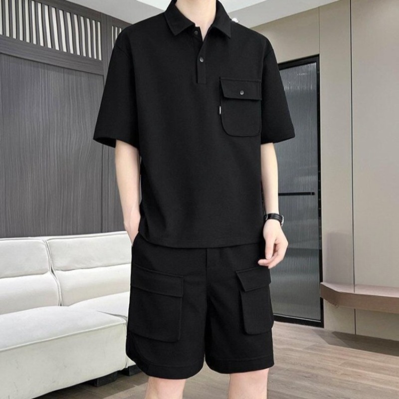 Men's Summer Short Sleeve Polo - Summer Clothing Sets Men ulasan dan harga
