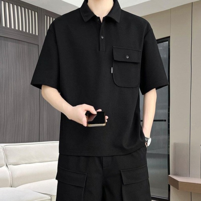 Men's Summer Short Sleeve Polo - Summer Clothing Sets Men ulasan dan harga