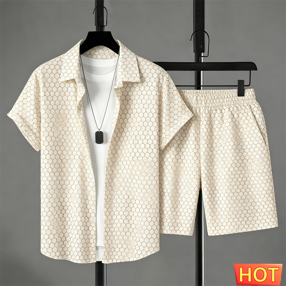 Summer Outfits Man Shirt Set G - Summer Clothing Sets Men ulasan dan harga