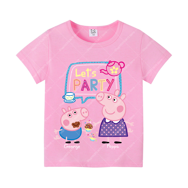 Kids Girl Cute Cotton T-shirt  - Summer Kids Clothing ulasan dan harga