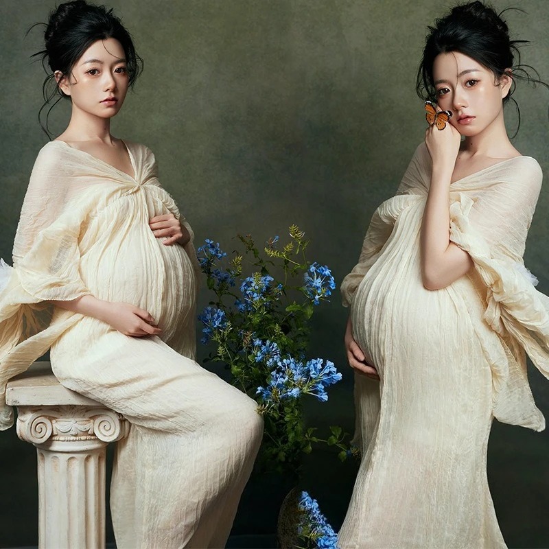 Women Maternity Dress for Phot - Summer Clothing For Greece ulasan dan harga