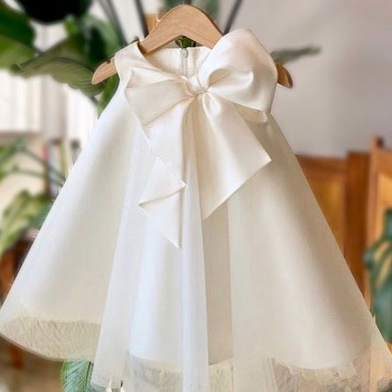 Summer Big Bow Baby Girl Dress - Summer Clothing Toddler ulasan dan harga