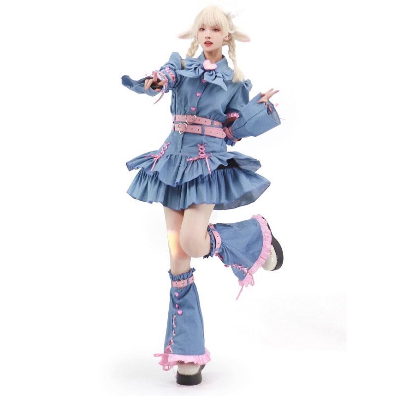 2024 Denim Sweetheart Y2k Set  - Summer Clothing Y2K ulasan dan harga