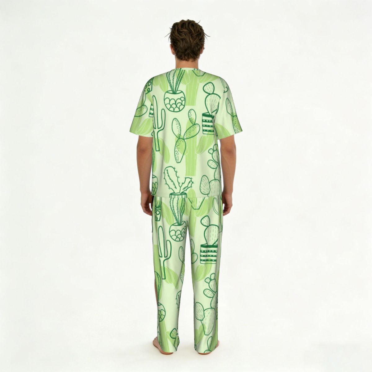 Men Pajamas Suit Short Sleeved - Summer Clothing Patterns ulasan dan harga
