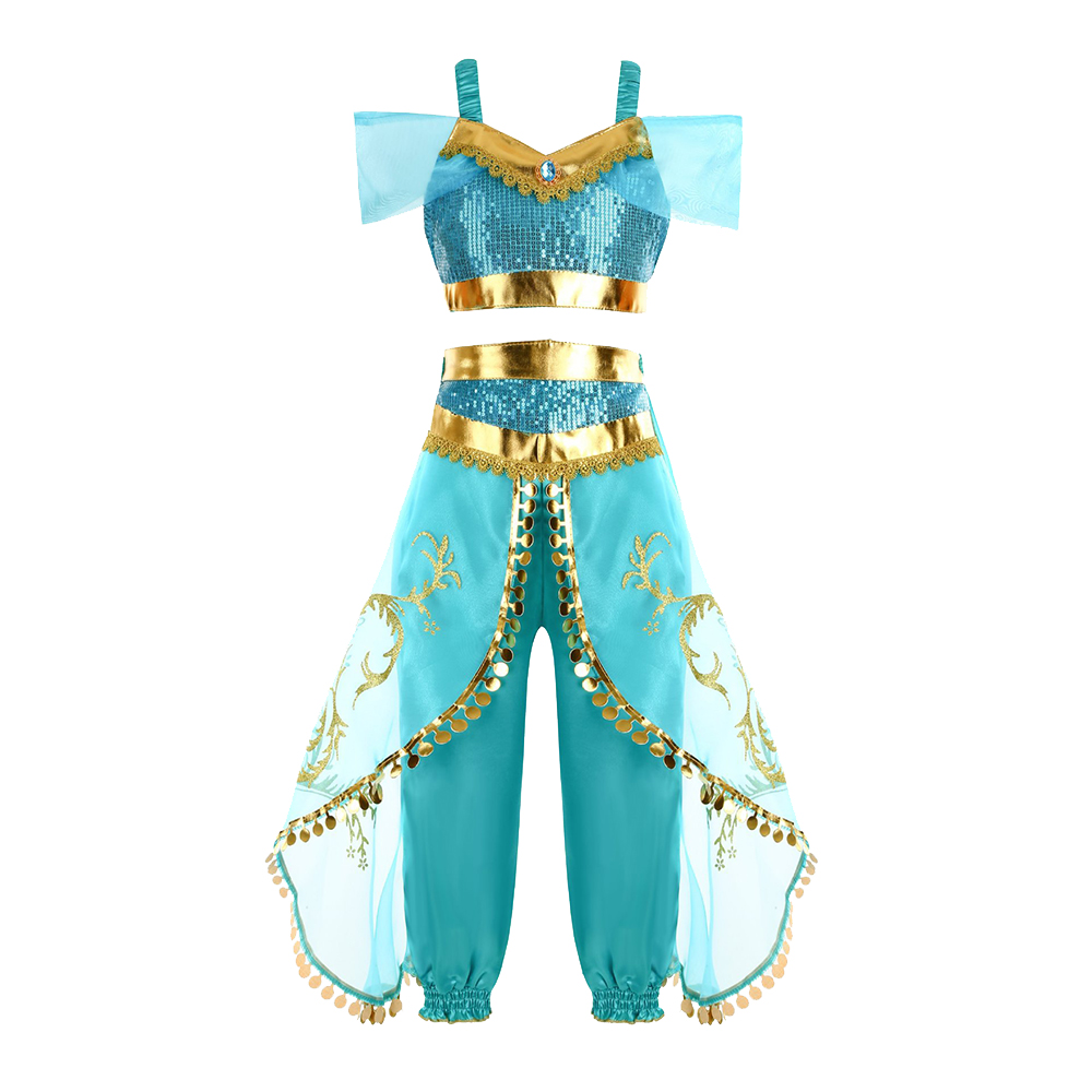 Girls Jasmine Fantasy Costume  - Summer Kids Clothing ulasan dan harga