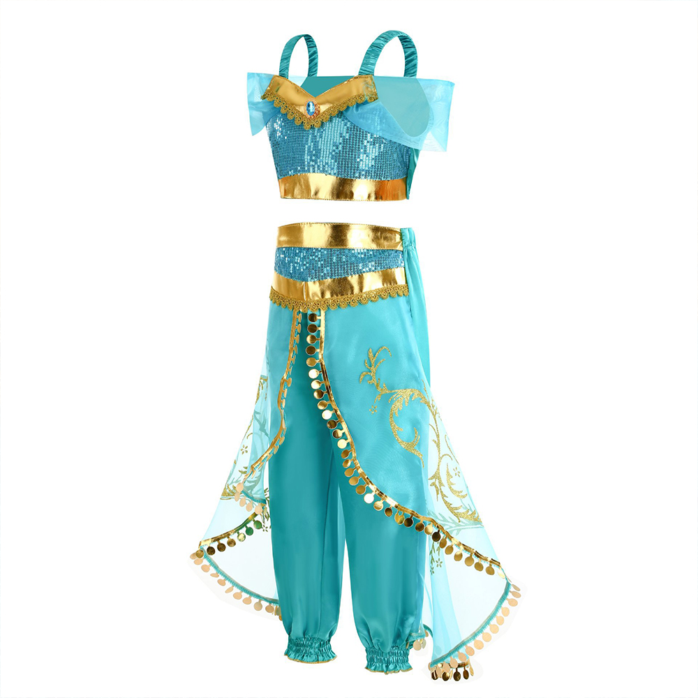 Girls Jasmine Fantasy Costume  - Summer Kids Clothing ulasan dan harga