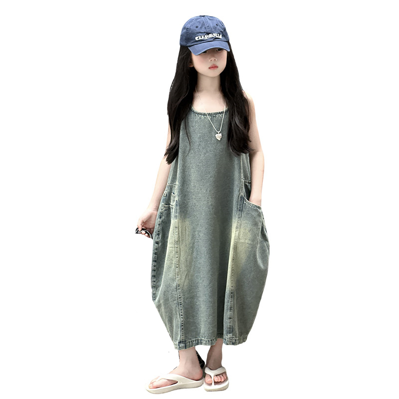 Vintage Blue Children Girls Hi - Summer Kids Clothing ulasan dan harga