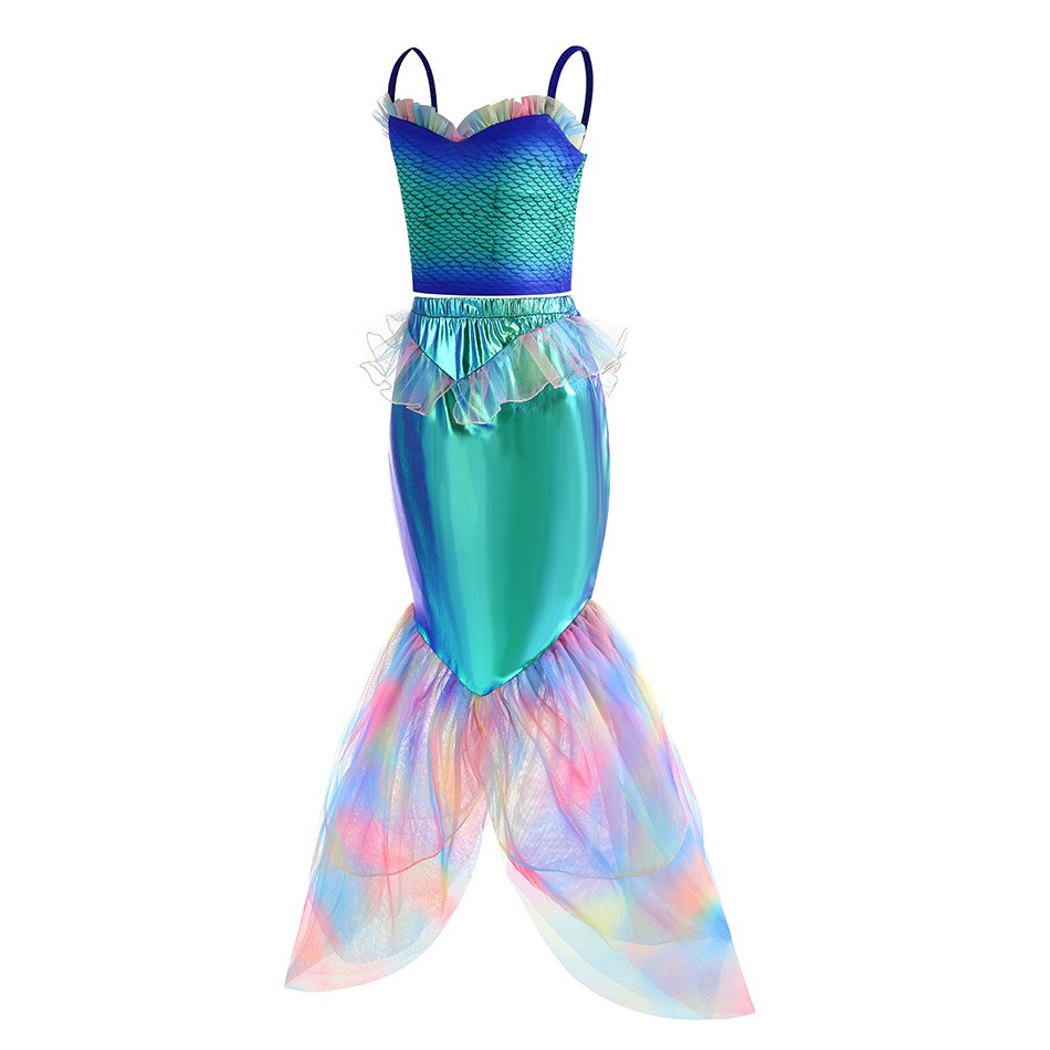 Disney Mermaid Dress Up Costum - Summer Kids Clothing ulasan dan harga