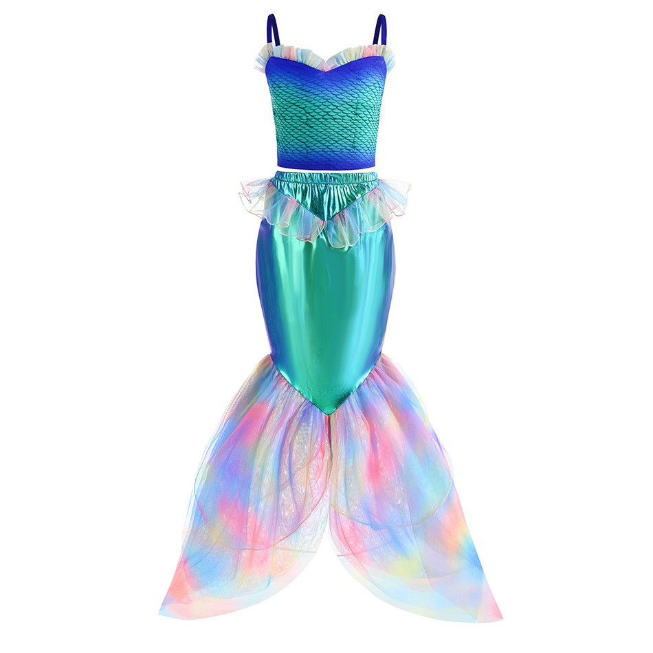 Disney Mermaid Dress Up Costum - Summer Kids Clothing ulasan dan harga
