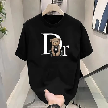 Luxury Brand Cute Bear Print T - Summer Clothing Brands ulasan dan harga