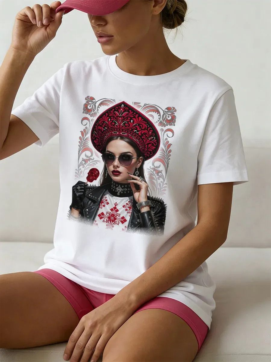 Vintage Russian Portrait Print - Summer Evenings Clothing ulasan dan harga