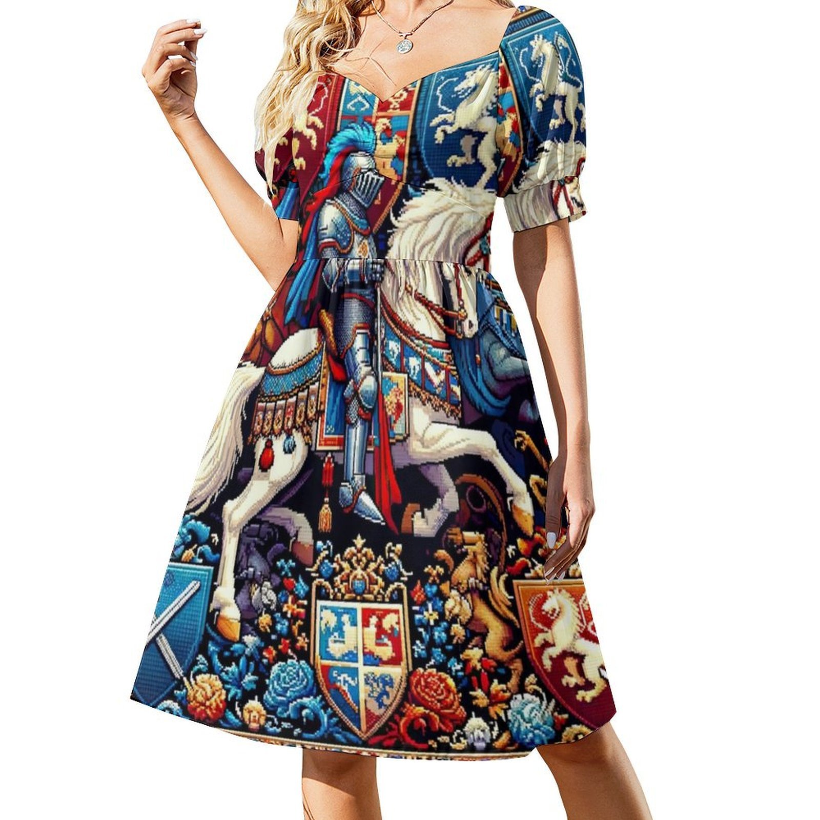 Seamless Pattern Knight Kingdo - Summer Clothing Patterns ulasan dan harga