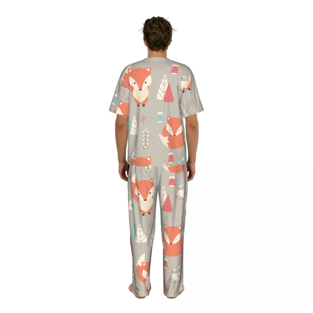 Men Pajamas Suit Short Sleeved - Summer Clothing Patterns ulasan dan harga