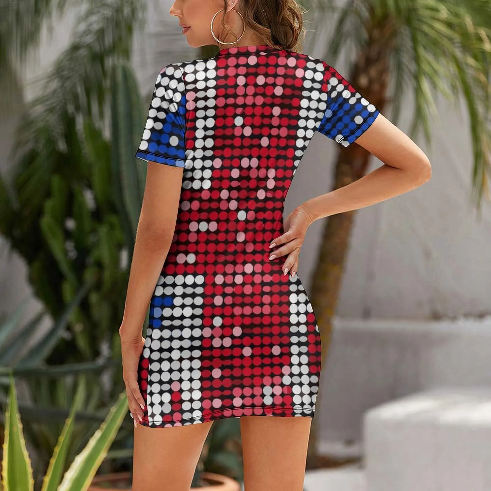 Union Jack Flag UK Sequin Shor - Womens Summer Clothing Uk ulasan dan harga