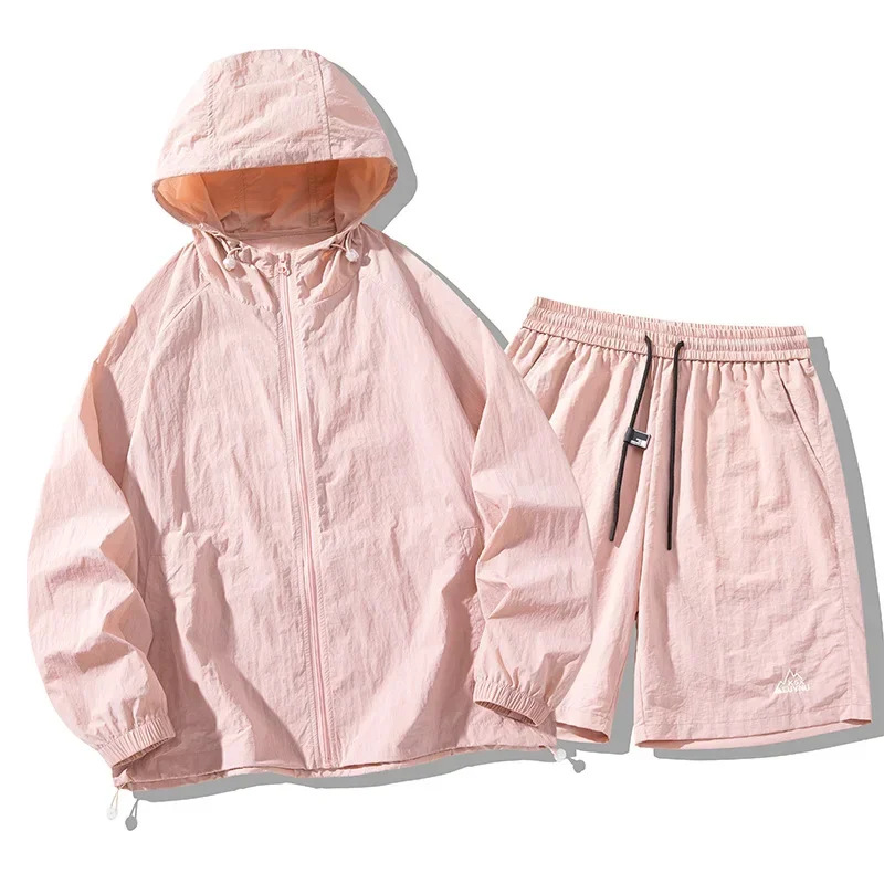 Ice Silk Outdoor Sun Protectio - Summer Clothing Sets Women ulasan dan harga