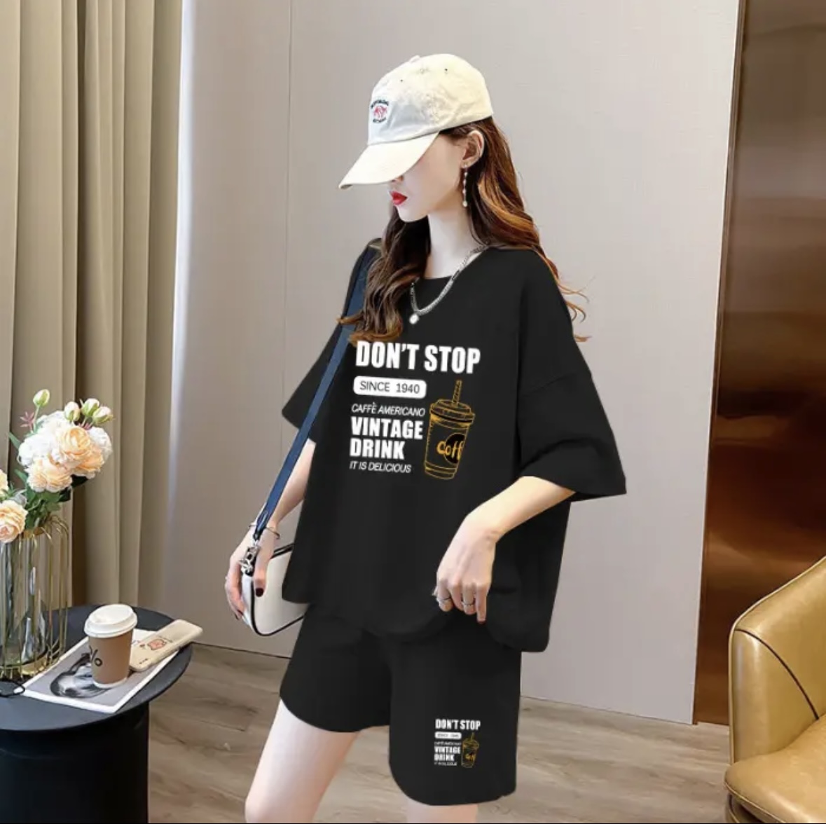 Fashion women's summer shorts  - Summer Clothing Sets Women ulasan dan harga